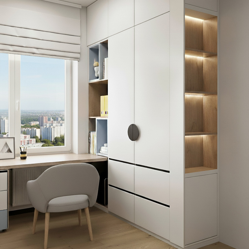 Bērnistabas mēbeļu projekts pēc pasūtījuma Pļavniekos.