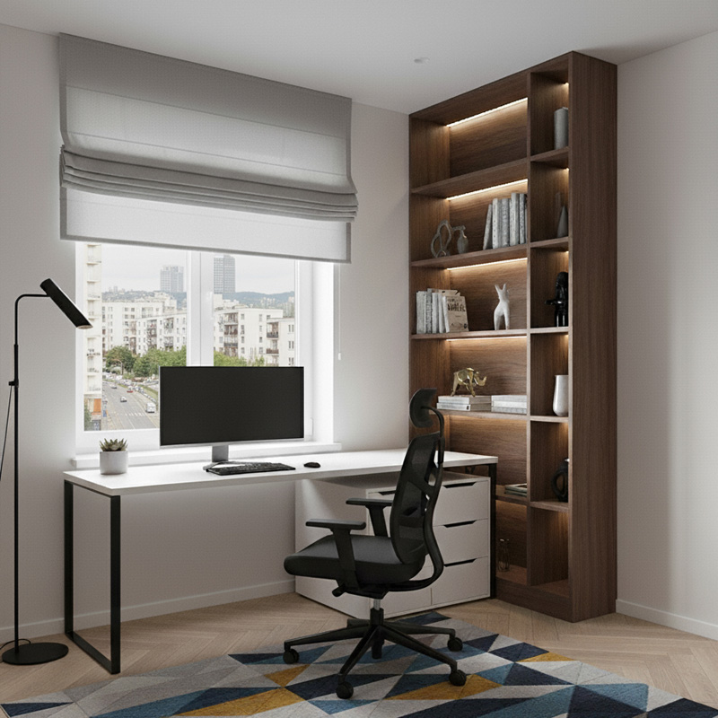 Bērnistabas mēbeļu projekts pēc pasūtījuma Purvciemā.