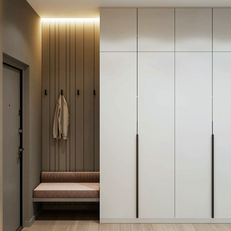 Skapis priekšnamam jaunajā projektā Purvciemā.